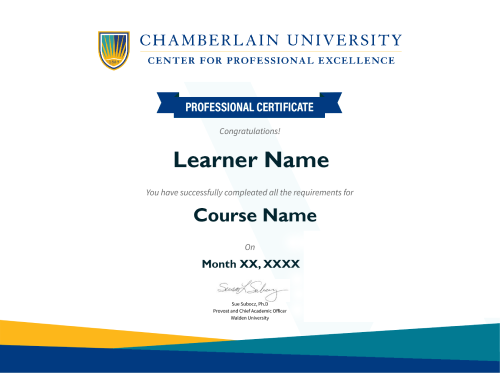 Professional Certificate Professional Certificate